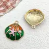 Serie Verde Kit de Materiales para Colgantes de Aleación Esmaltada de Conchas Marinas, Caracolas y Estrellas de Mar DIY Accesorios para Pendientes