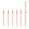 Set de plumas para decoración de uñas estilo japonés para salones de uñas, mango de plástico, tubo de aguja de plástico, set de plumas para decoración de uñas
