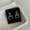 Lindos Aretes de Gato Huecos para Mujer, Diseño Único, Versátiles, Dulces y de Moda
