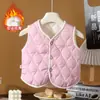 Chaleco Infantil Otoño e Invierno Nuevo Niños y Niñas Floral Bebé Chaleco Térmico Engrosado Ropa Interior y Exterior Top Chaqueta sin Mangas