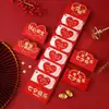 520 Sobre Rojo Plegable Sobre de Dinero de la Suerte Sobre Rojo del Festival Qixi Regalo Feliz para Esposo Esposa Novia Regalo de Cumpleaños Sobre Rojo
