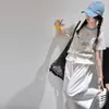 Conjunto de Verano a Rayas de Manga Corta para Niñas 2026 Casual Ajuste Delgado Pantalones de Pierna Ancha Dos Piezas Nuevo Estilo de Moda