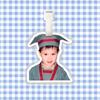 Etiqueta de bagagem Huang Guanheng pingente de mochila corrente para pendurar ornamento de pendurar etiqueta pendurada acessório mesmo estilo TikTok