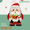 Nueva Serie de Decoración para Fiesta Navideña Mini Muñeco de Nieve, Anciano, Reno, Árbol de Navidad Globos de Papel de Aluminio Serie Navideña