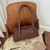 Bolso Baguette de Felpa y Gamuza Estilo Coreano INS de Gama Alta, Bolso de Hombro Retro Versátil a la Moda, Bolso de Mano Sencillo para el Trabajo y Ocasional