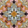 Pared de fondo de pasillo azulejo pequeño 150*150 azulejo de flor vintage línea de cintura de escalera esquina de lavabo azulejo vidriado de flor