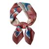 Design Original, Versátil Cachecol de Seda Estampado Novo para Primavera e Verão 70cm Cachecol de Seda Simulada Cachecol Quadrado Pequeno Profissional para Outono e Inverno
