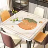 Mantel Individual Cuadrado de Cuero para Mesa de Comedor, No Lavable, Impermeable, Resistente al Aceite, Resistente al Calor, Lujo Ligero, Sensación de Alta Gama, Mantel Individual, Mantel para Mesa de Café