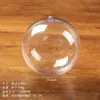 Venda Quente Transfronteiriça Bola de Plástico PS Bola Transparente Bola de Acrílico Decoração de Natal Bola Transparente Oca Bola de Acrílico