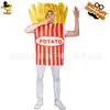 Disfraz de Actuación Navideña Cosplay Papas Fritas Disfraz para Padres e Hijos COSPLAY Disfraz para Fiesta de Comida Disfraz de Actuación