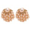 Pendientes de Botón Geométricos de Imitación Perla Retro con Diamantes, Estilo Francés de Moda, Lujo Ligero, Estilo Nicho, Pendientes de Alta Gama para Mujer