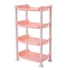 Estante de almacenamiento de tres capas para escritorio de hogar, estante de almacenamiento para encimera de cocina, estante de almacenamiento para esquina de baño y acabado de cosméticos.