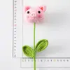 Año del Conejo Caqui Lana Suave Animal Flor Grande Ramas Cerdo Rosa Rana Panda Ramo de Flores Inauguración de Casa Casa Nueva Adornos en Maceta