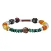 Pulseira de Madeira com Contas de Ágata para Mulheres, Venda Quente em Live-Stream, Não Desbota, Design Exclusivo, Pulseira de Casca de Coco Fashion e Versátil para Mulheres