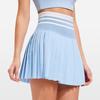 [traje deportivo] para mujer, cuello redondo, chaleco BRA, cintura alta, combinación de colores, transpirable, secado rápido, falda plisada de tenis, mallas