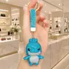 Llavero de pollito lujoso y lindo incrustado con diamantes, pollo adorable del Área de la Bahía lleno de cristales, regalo de colgante de moda para bolso de dama