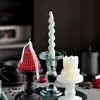 Portavelas Columna Romana Ins Día de San Valentín Cena Romántica a la Luz de las Velas Hotel Boda Comida Occidental Decoración de Cumpleaños Velas Sin Humo