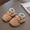 Zapatos de Algodón de Princesa 2025 Invierno Nuevo Estilo Zapatos Peludos para Niñas Zapatos para Niños Mocasines para Bebé con Doble Forro de Felpa de Algodón para Niñas