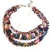 Collar Retro Exagerado Europeo y Americano para Mujer Estilo Bohemio Hecho a Mano con Cuentas Joyería de Cuentas Nueva Venta al por Mayor Transfronteriza