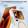 Capa de celular Xiaomi 17 Pro: amigável à pele, magnética, resistente a quedas, com botões de metal, oferecendo um toque luxuoso e de alta qualidade, adequada para telefones Xiaomi