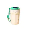 Venda Quente Garrafa Térmica de Aço Inoxidável 316 Portátil ao Ar Livre com Cordão Acompanhando Caneca de Café Alto Valor de Cor Desenho Animado Copo de Água para Crianças