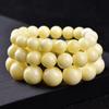 Grado Coleccionable Pulsera Malvada de Cera Blanca Rusa Néctar Blanco Miel Amarilla Juego Círculo Único Cuentas de Buda Pulsera para Hombres y Mujeres