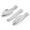 Cuchillo de Alambre de Acero Plegable Tenedor de Alambre de Acero Cuchara de Alambre de Acero Juego de Cubiertos de Camping de Tres Piezas Mesa de Camping Plegable Cubiertos Convenientes de Acero Inoxidable para Exteriores