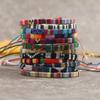 Venta Caliente Transfronteriza Pulsera Estilo Étnico Bohemio Simple Pulsera Color Retro Europeo y Americano Cuerda de Algodón Cuerda de Mano Cuerda de Pie