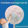 Capa de Rede de Segurança para Ventilador para Evitar Apertar Mãos, Proteção Infantil, Rede Protetora para Bebê, Cobertura Protetora de Mesa para Ventilador de Chão, Guarda-roupa de Armazenamento