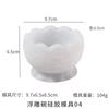 Molde de silicona vertical Bo diy de cristal epoxi para vela de aromaterapia en relieve con corte de lunares de diamante para tazón de almacenamiento