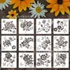 Plantilla de Pintura Hueca Floral de Amazon para Niños, Plantilla DIY para Pared, Lienzo de Decoración, Plantilla de Dibujo