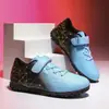 Zapatos de fútbol para niños transfronterizos de velcro con tacos para jóvenes y estudiantes de primaria para entrenamiento deportivo y competición, tallas 29-39