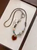 Collar Bohemio Estilo Retro para Niñas, Lujo Accesible Diseño de Nicho, Versátil y Único Elegante, Cadena Larga Accesorios de Cadena para Suéter