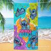Toalla de Playa Estampada con Dibujos Animados Transfronterizos de Stitch para Niños, Toalla de Baño de Microfibra de Secado Rápido, Toalla de Playa Engrosada