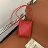 Comercio Exterior 2026 Nuevo Simple Casual Estilo Coreano PU Bolso para Teléfono Moda Femenina Nicho Tejido Bandolera Cruzada Transfronterizo