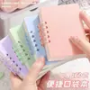 Cuaderno de Hojas Sueltas A7 Muy Atractivo, Mini Cuaderno de Bolsillo Transfronterizo, Bloc de Notas Portátil para Estudiantes, Cuaderno Espiral, Regalo para el Día del Niño