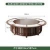 Habitación Privada de Hotel Mesa Redonda Eléctrica Grande con Mesa Giratoria Automática de Madera y Sillas, Nueva Mesa Eléctrica para Hot Pot Estilo Chino para Restaurante de Villa