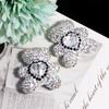 Por todo el cielo diamante estrella oso corazón forma de corazón diamante de circonita bola de diamante agujero recto cuentas DIY cadena para teléfono móvil llavero cadena para bolso accesorios