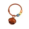 Llavero Colgante de Campana con Anillo de Colores de 45 mm, Cuentas de Letras de Colores Dulces, Accesorios DIY, Dijes para Bolsos de Mujer