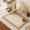 Tapete Drenante de Lama Diatomácea Estilo Maillard Tapete para Máquina de Café Tapete Absorvente Isolante para Bancada de Cozinha Jogo Americano Tapete para Mesa de Bar