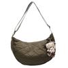 Abrigo acolchado de algodón de otoño e invierno transfronterizo, bolso de moda nicho para mujer, bolso bandolera cruzado Lingge de alta gama para combinar con todo, bolso dumpling