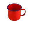 Caneca para Hot Pot com Logo Impresso Atacado Caneca de Água Cor Retrô Caneca de Café Caneca de Esmalte Pote de Chá Caneca de Esmalte Colorida