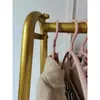 Prateleiras para Loja de Roupas Femininas e Infantis, Cabideiro Dourado para Secar Roupas, Cabide de Ferro forjado para Promoção Especial, Arara de Chão para Vestidos de Noiva