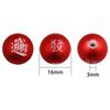 16mm Acrílico Rojo Esmerilado Agujero Perlado Año Nuevo Palabra para el Cabello Agujero Perlado DIY Cadena para Teléfono Móvil Accesorios de Pulsera