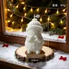 Amazon Vela Aromática de Muñeco de Nieve Navideño Estilo Gorro de Punto con Forma de Corazón Adorno Festivo Regalo de Nochebuena