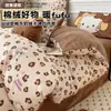 Juego de Cama de Cuatro Piezas de Algodón Puro Ab Surface Terciopelo de Leche Invierno Engrosado Funda de Edredón de Terciopelo de Coral Juego de Tres Piezas para Dormitorio de Estudiante con Forro de Lana