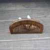 Sándalo negro dorado peine de dientes anchos sándalo dientes grandes cabello rizado peine largo producción artesanal tradicional masaje en casa prevención de la caída del cabello