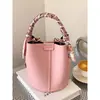 Nova Bolsa de Mão Estilo Coreano, Nicho, Estilo Ins, Elegante e de Alta Qualidade, Formato de Balde, Bolsa Transversal Feminina Moderna e Versátil com uma Pequena Bolsa Interna