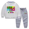 2023 Primavera y otoño nueva ropa infantil transfronteriza suéter para niños pantalones de dibujos animados conjunto de dos piezas bebé algodón traje de manga larga
