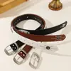 Personalizável2026 Novo Rebite Incrustado Estilo Americano Retrô Cinto Feminino Estilo Punk Feminino Cinto de Couro Feminino